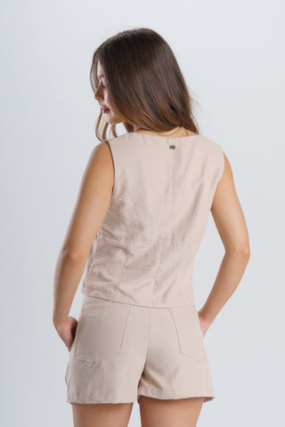 Chaleco Dulce Beige