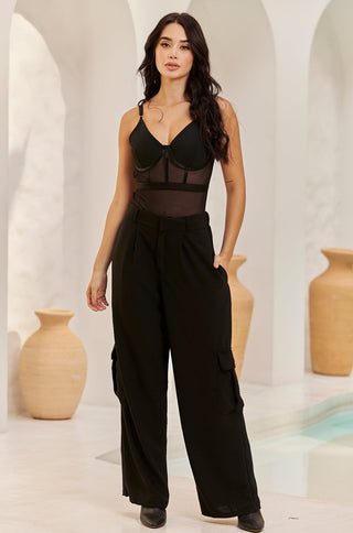 Pantalón Cargo  - Negro