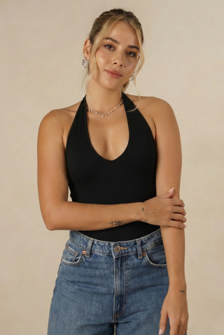 Body Básico negro para mujer- Zoe