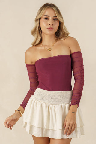 Body Strapless de Malla - Coco