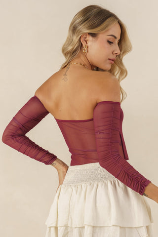 Body Strapless de Malla - Coco