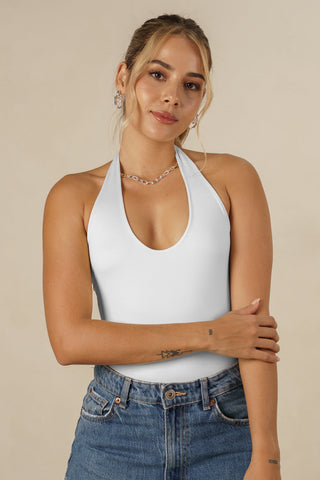 Body Básico blanco para mujer - zoe