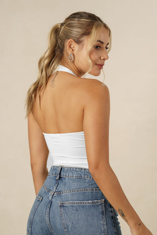 Body Básico blanco para mujer - zoe