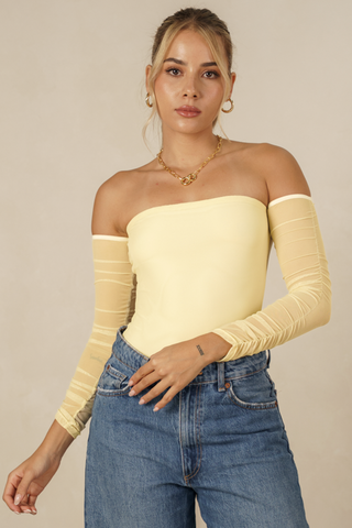 Body Strapless de Malla - Coco