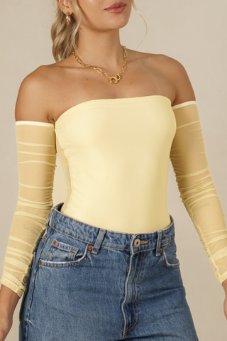 Body Strapless de Malla - Coco