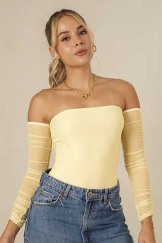 Body Strapless de Malla - Coco