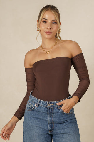 Body Strapless de Malla - Coco